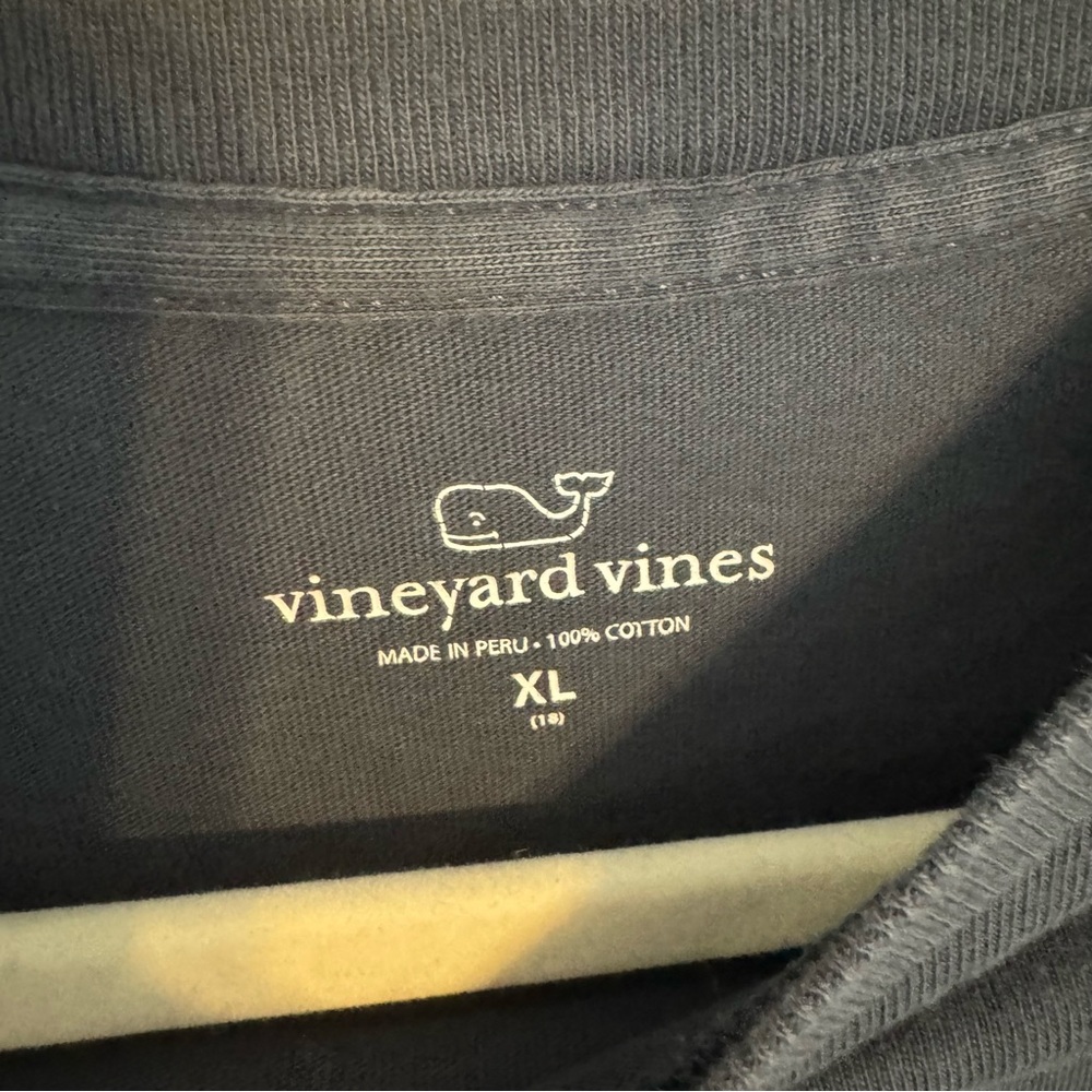 Set of 2 Vineyard Vines Kids XL shirt football & basketball gray navy blue - Picture 9 of 12